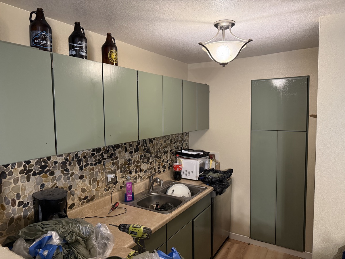 Kitchen after — updated finish